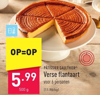 ALDI PÂTISSIER GAULTHIERⓇ Verse flantaart 500g aanbieding