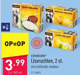 ALDI ESPAÑISIMO IJsvruchten, 2 st. aanbieding