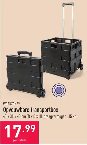 ALDI Opvouwbare transportbox aanbieding