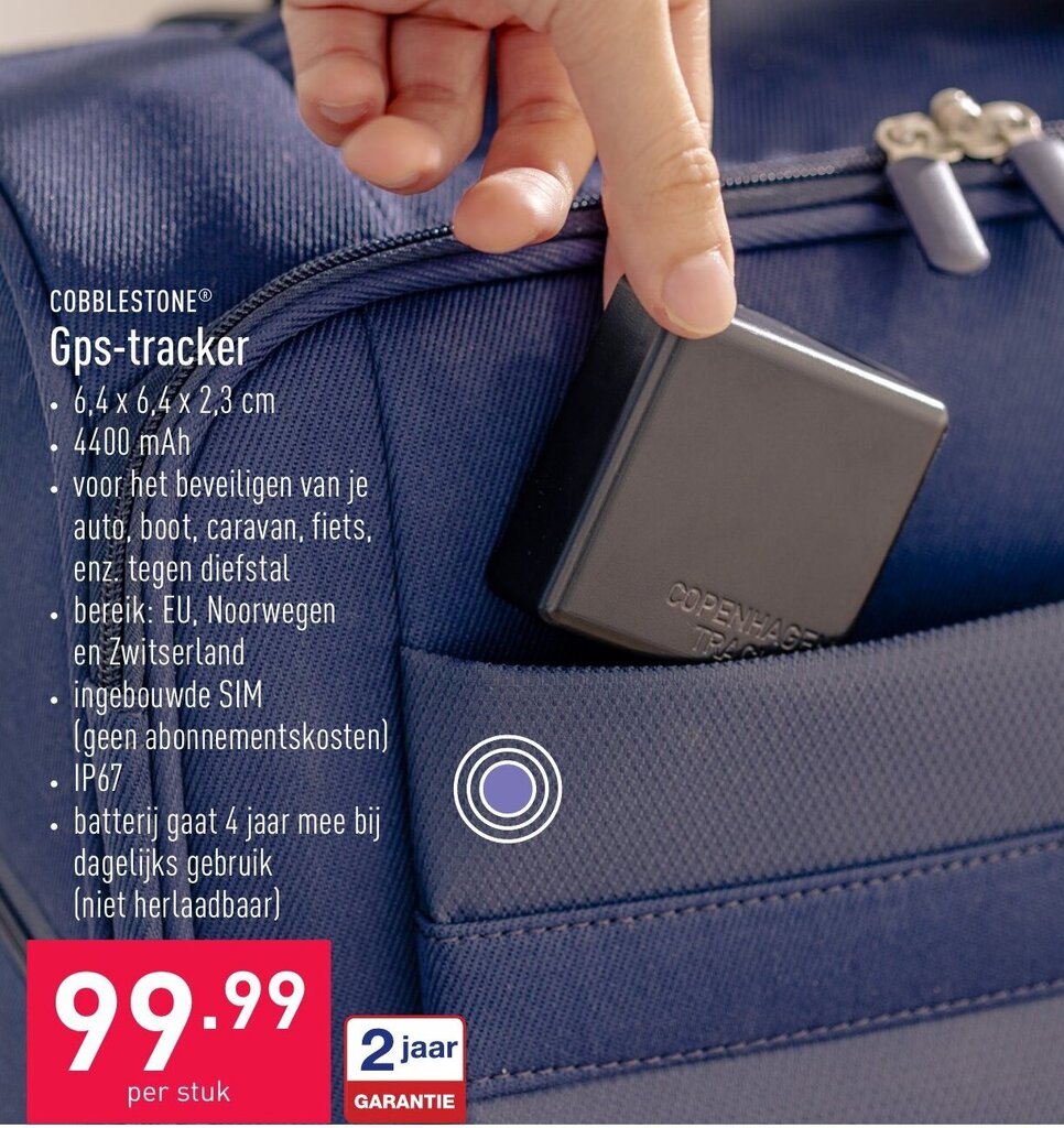 Gpstracker promotie bij ALDI