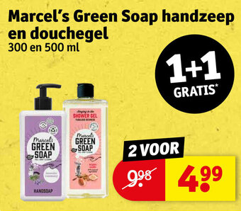 Kruidvat Marcel's Green Soap handzeep en douchegel aanbieding