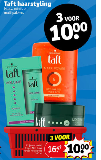 Kruidvat Taft haarstyling aanbieding