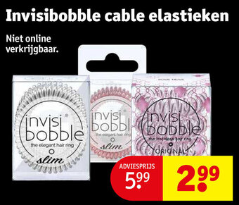 Kruidvat Invisibobble cable elastieken aanbieding