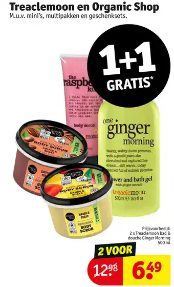 Kruidvat Treaclemoon bad & douche Ginger Morning 2 x 500ml aanbieding