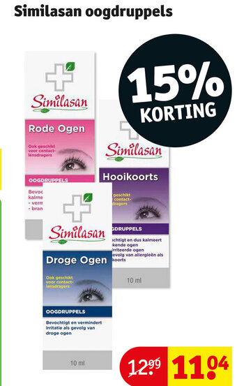 Kruidvat Similasan oogdruppels aanbieding