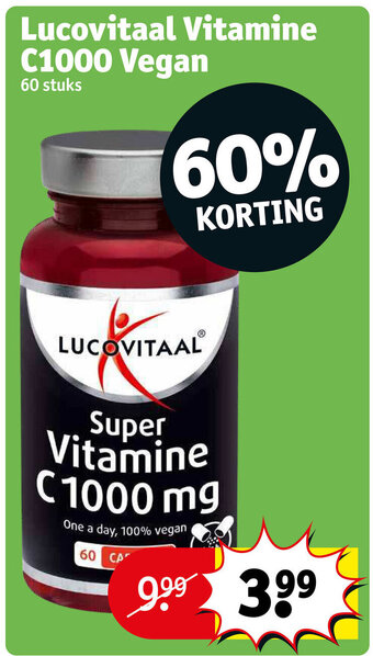Lucovitaal Vitamine C1000 Vegan
