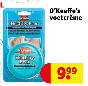 Kruidvat O'keeffe's voetcreme aanbieding