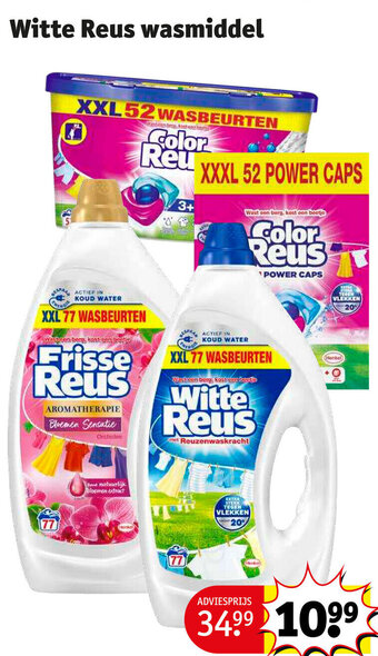 Kruidvat Witte reus wasmiddel aanbieding