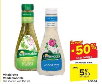Carrefour Vinaigrette vandemoortele aanbieding