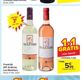 Carrefour Frankrijk igp ardèche les muletiers aanbieding