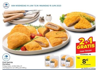 Carrefour Croc met kip carrefour aanbieding