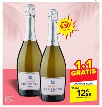 Carrefour Prosecco borgo san pietro aanbieding