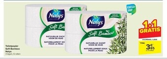 Carrefour Toiletpapier soft bamboo nalys aanbieding