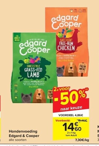 Carrefour Hondenvoeding edgard & cooper aanbieding