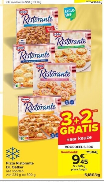 Carrefour Pizza ristorante dr. oetker aanbieding