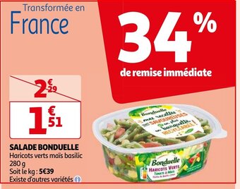 Auchan SALADE BONDUELLE aanbieding