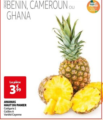 Auchan ANANAS HAUT DU PANIER aanbieding