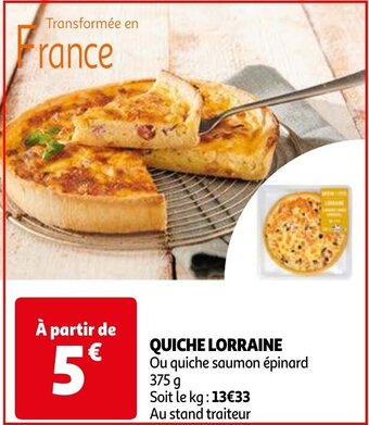 Auchan QUICHE LORRAINE 375 g aanbieding