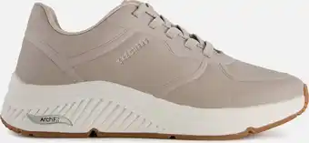 Bol.com Skechers arch fit s-miles- mile makers dames sneakers - taupe - maat 39 aanbieding