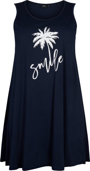 Bol.com Zizzi vmira, s/l, abk dress dames jurk - maat s (42-44) aanbieding