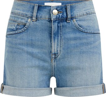 Bol.com We fashion dames high rise denimshort met comfort stretch - curve aanbieding