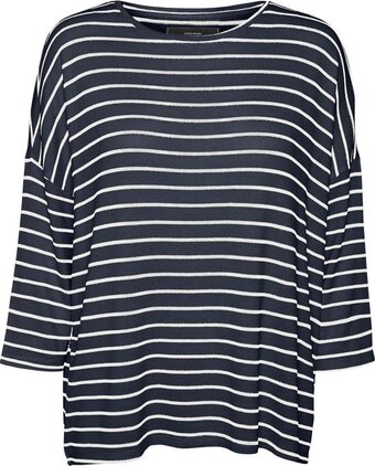 Bol.com Vero moda vmbrianna 3/4 pullover boo rep dames trui - maat m aanbieding