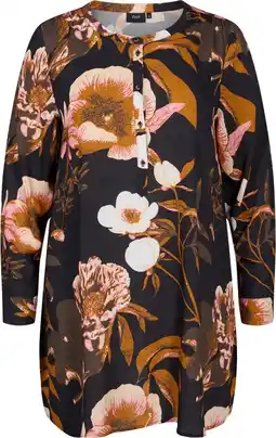 Bol.com Zizzi vamone l/s tunic dames tunic - maat l (50-52) aanbieding