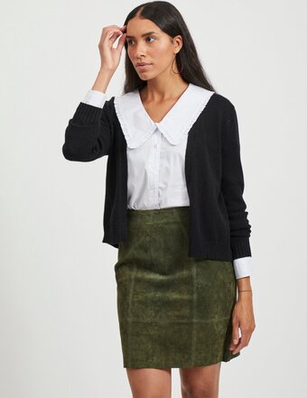 Bol.com Vila viril short l/s knit cardigan-noos dames vest - maat m aanbieding