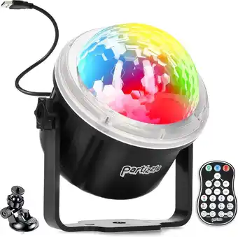Partizzle discolamp met afstandsbediening - muziekgestuurd - disco party verlichting - discobal feestverlichting - kinderen -