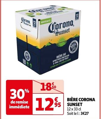 Auchan BIÈRE CORONA Sunset 12 x 33 cl aanbieding