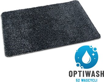 Antislip deurmat studio m - optiwash - wasbare droogloopmat/badmat/douchemat/toiletmat - super absorberende schoonloopmat met