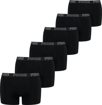 Bol.com Puma basic heren boxer 6-pack - zwart - maat xl aanbieding