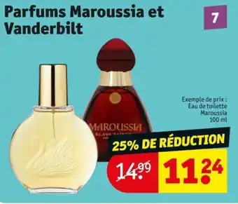 Kruidvat Parfums Maroussia et Vanderbilt aanbieding