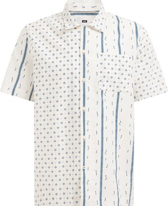 We fashion heren regular fit overhemd met dessin