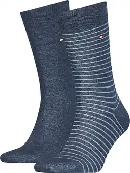 Tommy hilfiger men small stripe sock 2p mannen sokken maat 43-46