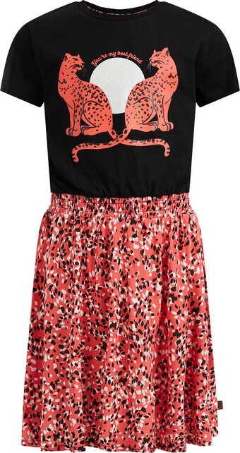 Bol.com We fashion meisjes jurk met dessin en opdruk aanbieding