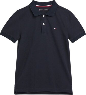 Bol.com Tommy hilfiger essential polo - boys - desert sky aanbieding