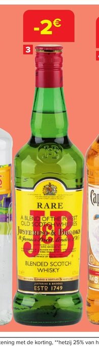 Carrefour Market Whisky Original J&B 40% 70cl aanbieding
