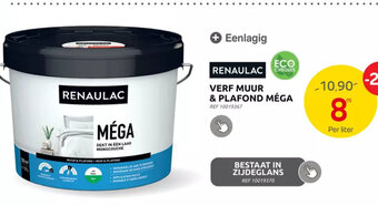 Brico RENAULAC VERF MUUR & PLAFOND MÉGA aanbieding
