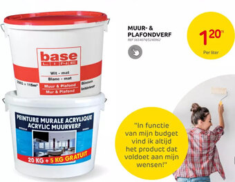 Brico MUUR- & PLAFONDVERF aanbieding