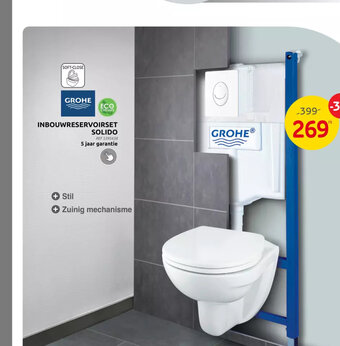 Brico GROHE INBOUWRESERVOIRSET SOLIDO aanbieding