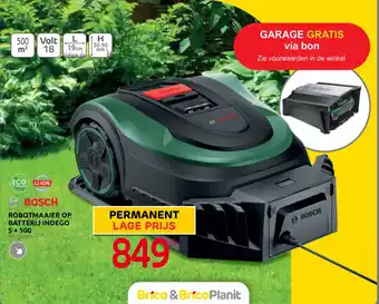 Brico ROBOTMAAIER OP BATTERIJ INDEGO S + 500 aanbieding