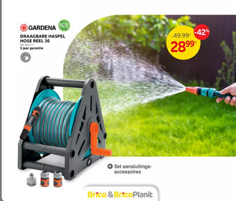Brico DRAAGBARE HASPEL HOSE REEL 30 aanbieding