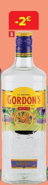 Carrefour Gin london dry gordon’s aanbieding