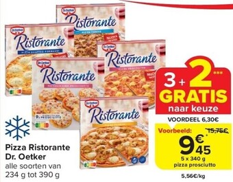 Carrefour Pizza ristorante dr. oetker aanbieding