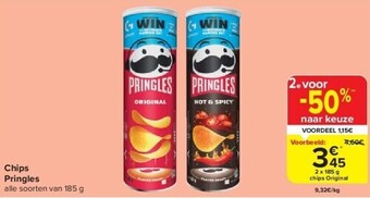 Carrefour Chips pringles aanbieding