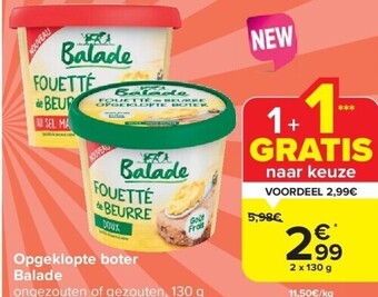 Carrefour Opgeklopte boter balade aanbieding