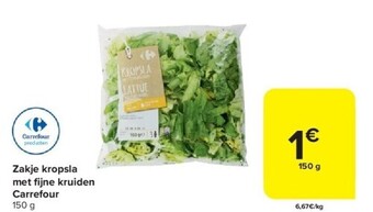 Carrefour Zakje kropsla met fi jne kruiden carrefour aanbieding