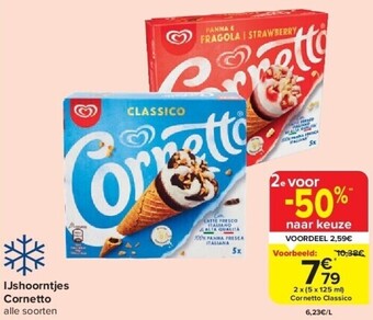Carrefour Ijshoorntjes cornetto aanbieding