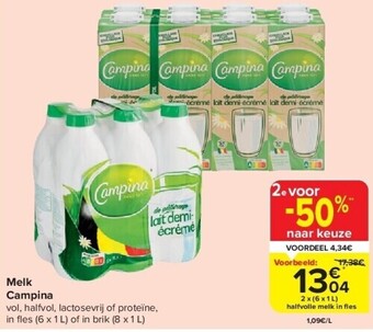 Carrefour Melk campina aanbieding
